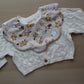 Winnie the pooh scallop baby bib