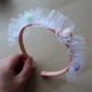 Pom pom tulle headband