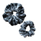 Black & white tartan plaid hair scrunchies