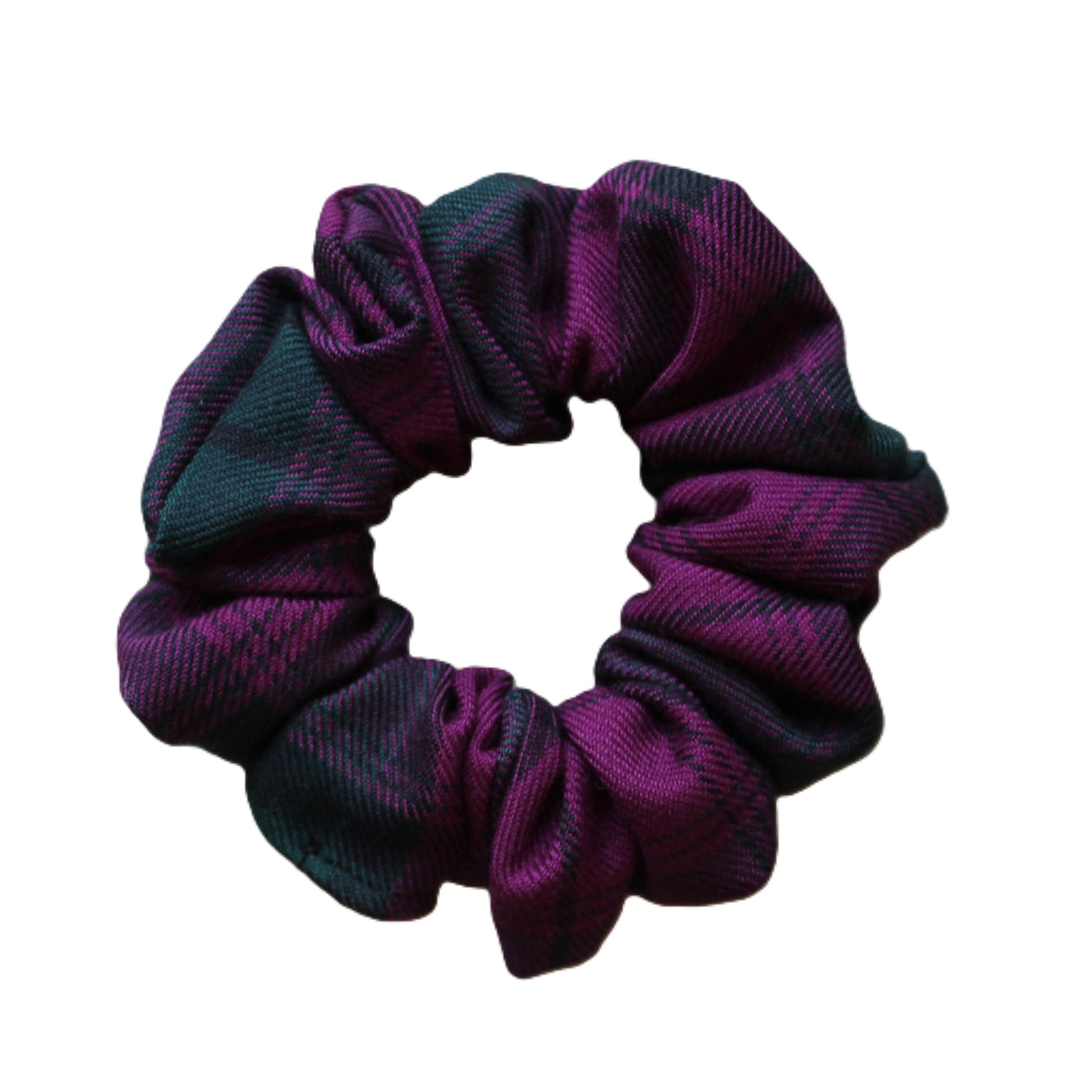 Lindsay tartan pink and green hair scrunchie