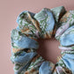 William Morris floral leaf patterned hair scrunchie oversized