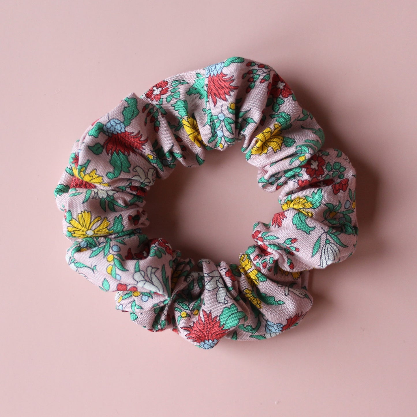 Liberty floral patterned hair scrunchie
