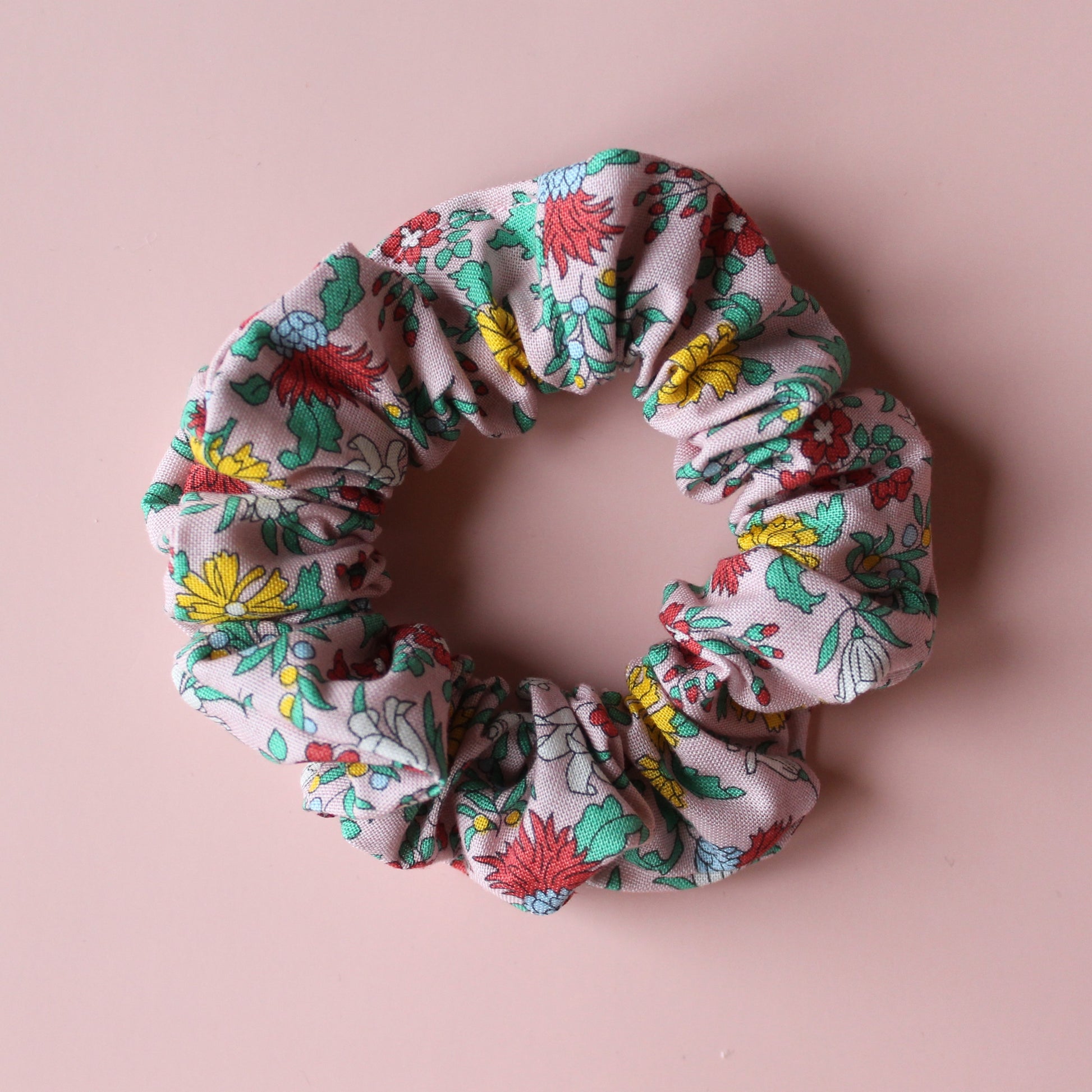 Liberty floral patterned hair scrunchie