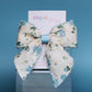 Light Blue Floral Hair Bow