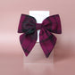Lindsay pink and green tartan plaid hair bow
