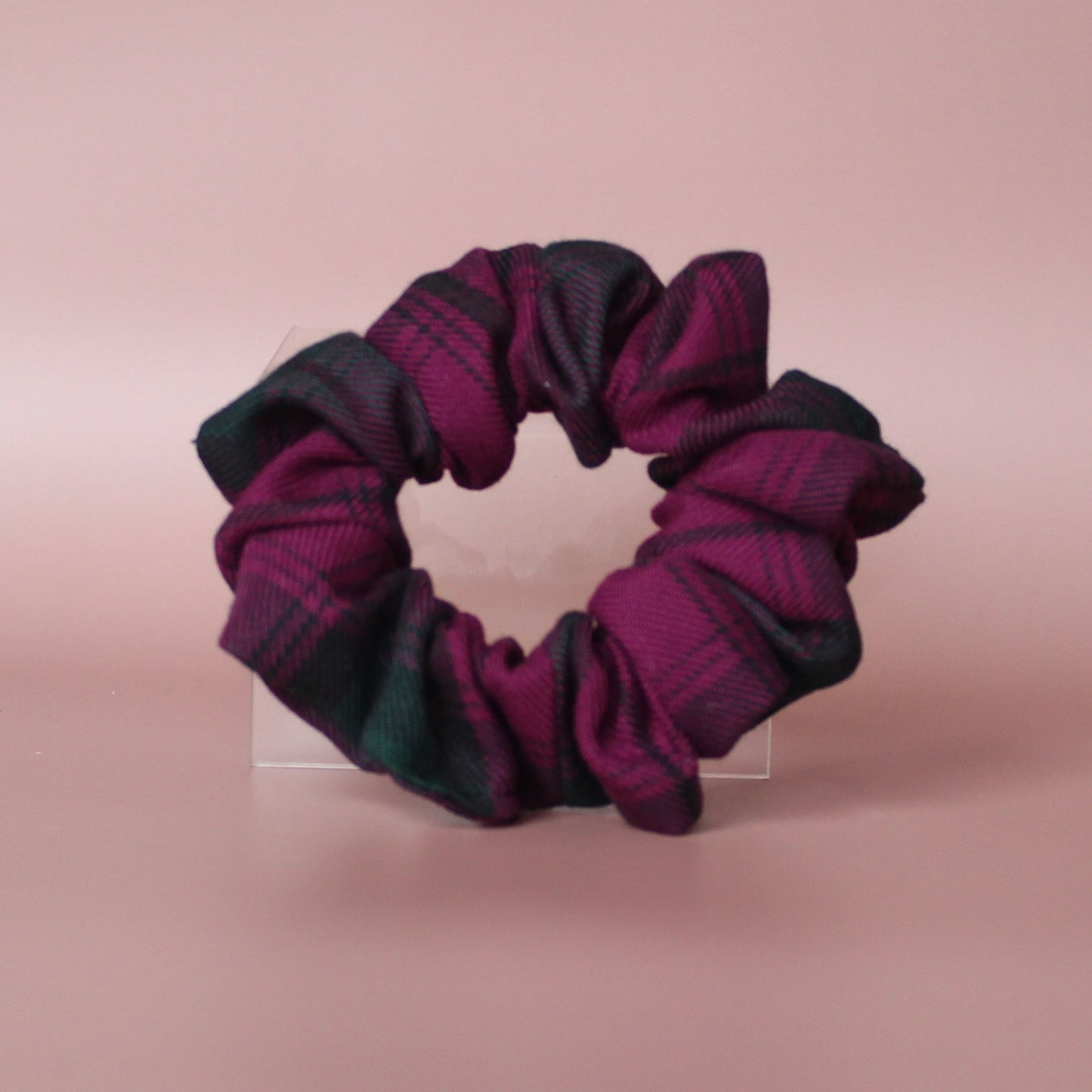 Lindsay tartan hair scrunchie