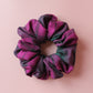 Oversized Lindsay tartan pink and green plaid scrunchie