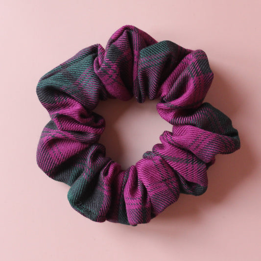 Lindsay tartan hair scrunchie
