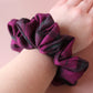 Oversized Lindsay tartan pink and green plaid scrunchie