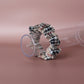 Thomson camel beige and black tartan scrunchie