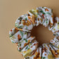 Floral patterned scrunchie in cord fabric