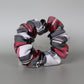 Dress stewart red white and  black tartan plaid scrunchie