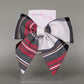 Dress Stewart red and white tartan plaid hair bow