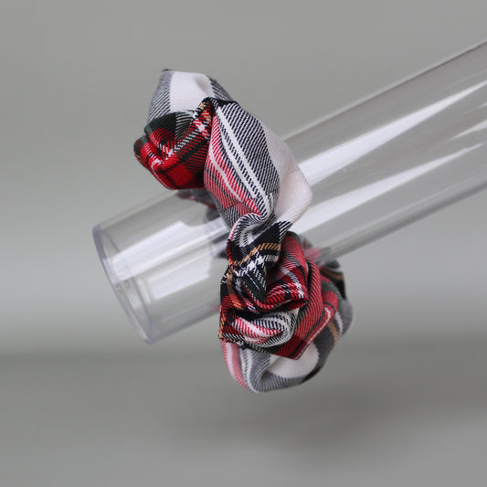 Oversized Dress Stewart Plaid Tartan hair scrunchie