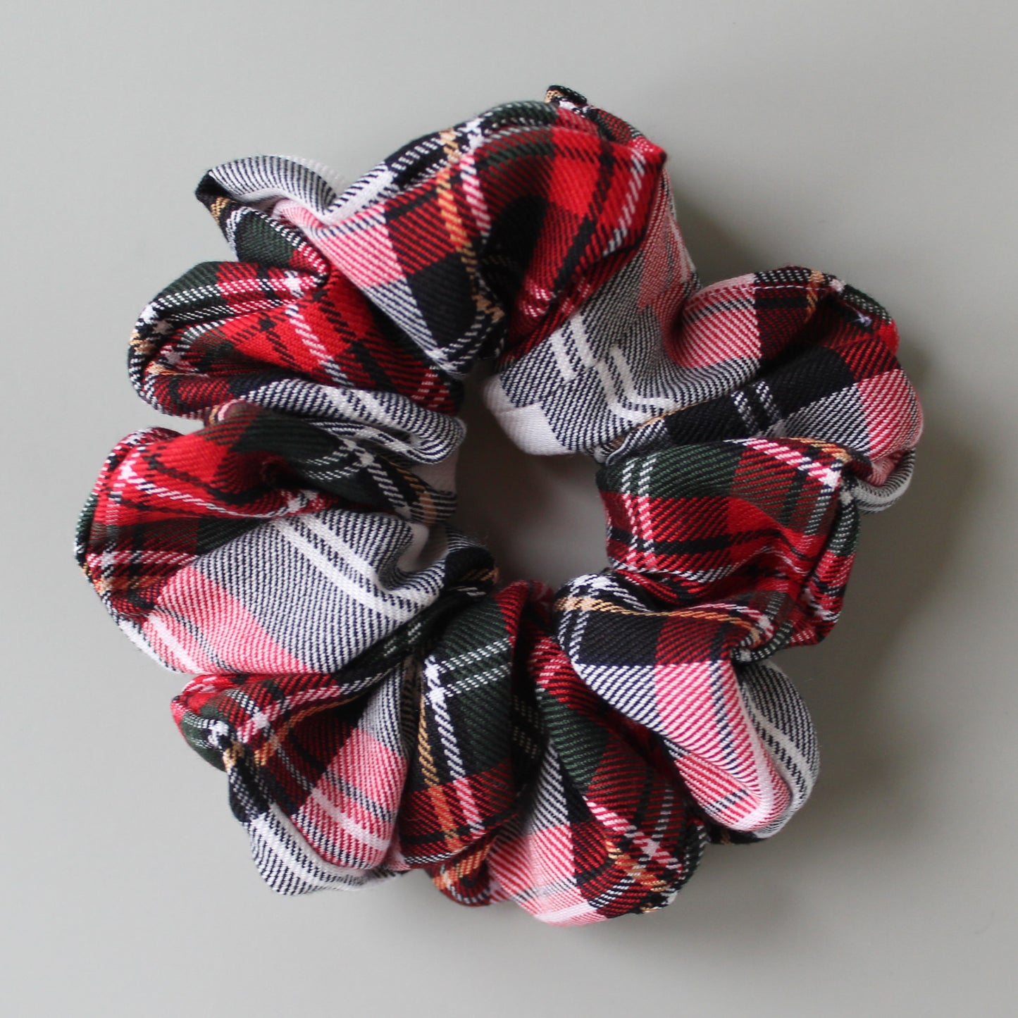 Oversized Dress Stewart Plaid Tartan hair scrunchie