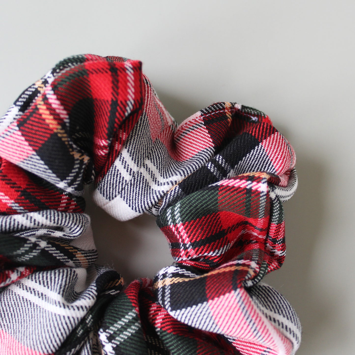 Oversized Dress Stewart Plaid Tartan hair scrunchie