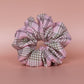 Pink & Beige Tartan Scrunchie - Oversized
