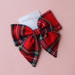 Royal Stewart small red tartan hair bow