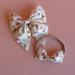 Set of butterfly and floral accessories - baby headband and hair bow