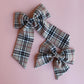 Thomson Camel beige and black tartan hair bow gift set - hair bows 
