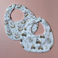 Set of 2 farm themed baby bibs