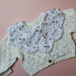 Scallop baby bib with little horse design