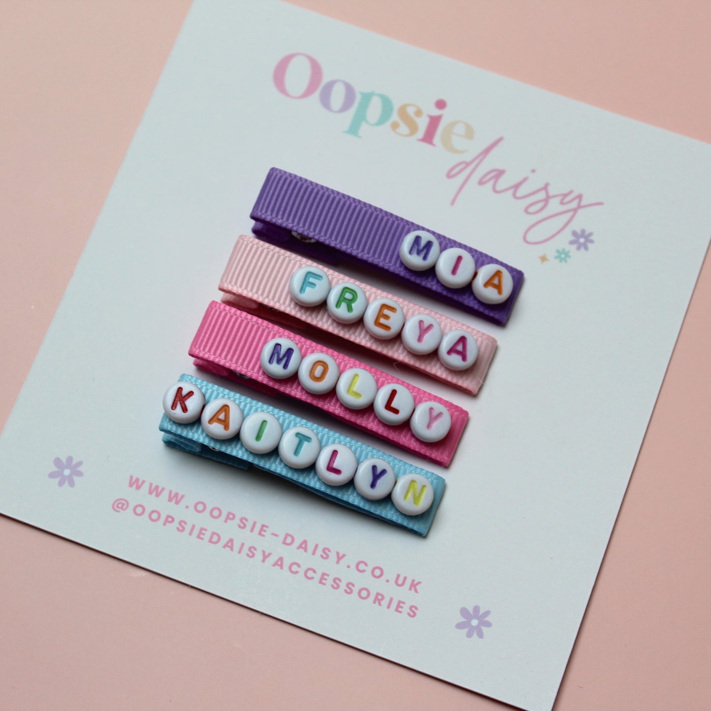 Personalised Name Hair Clip