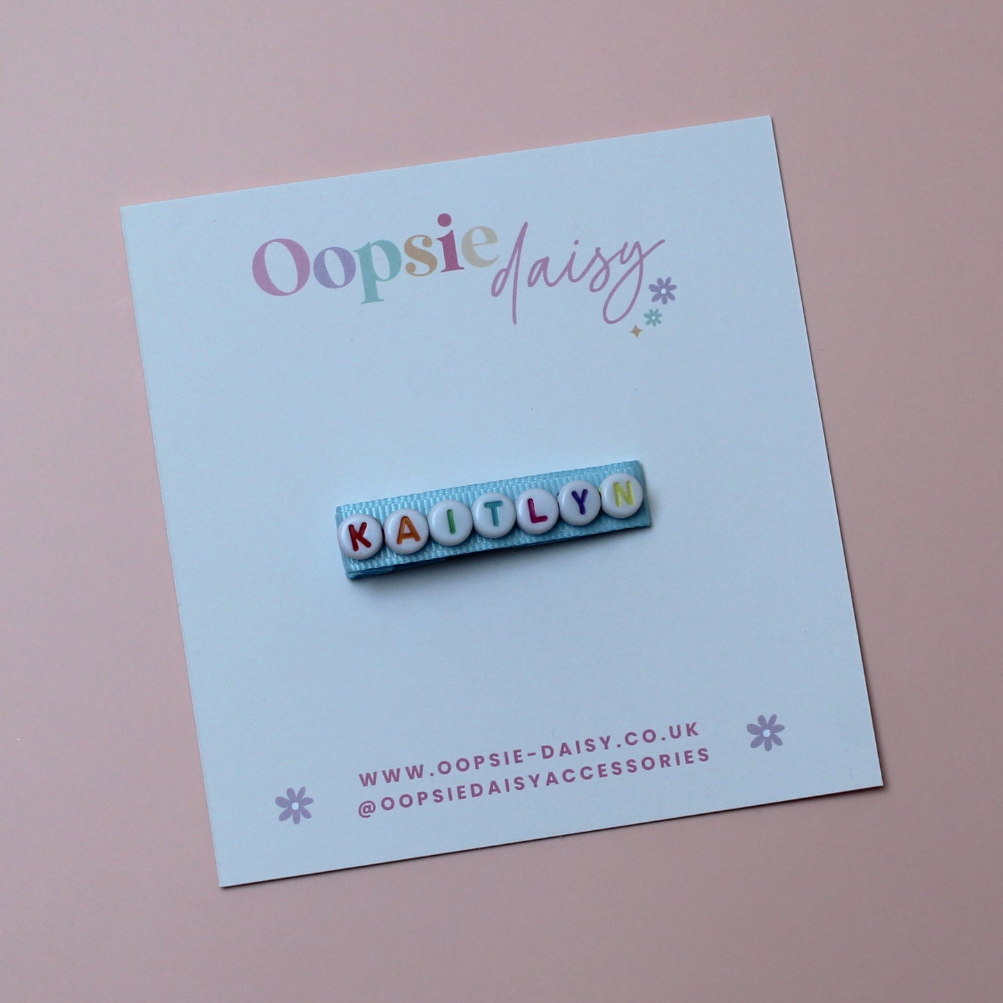 Personalised Name Hair Clip