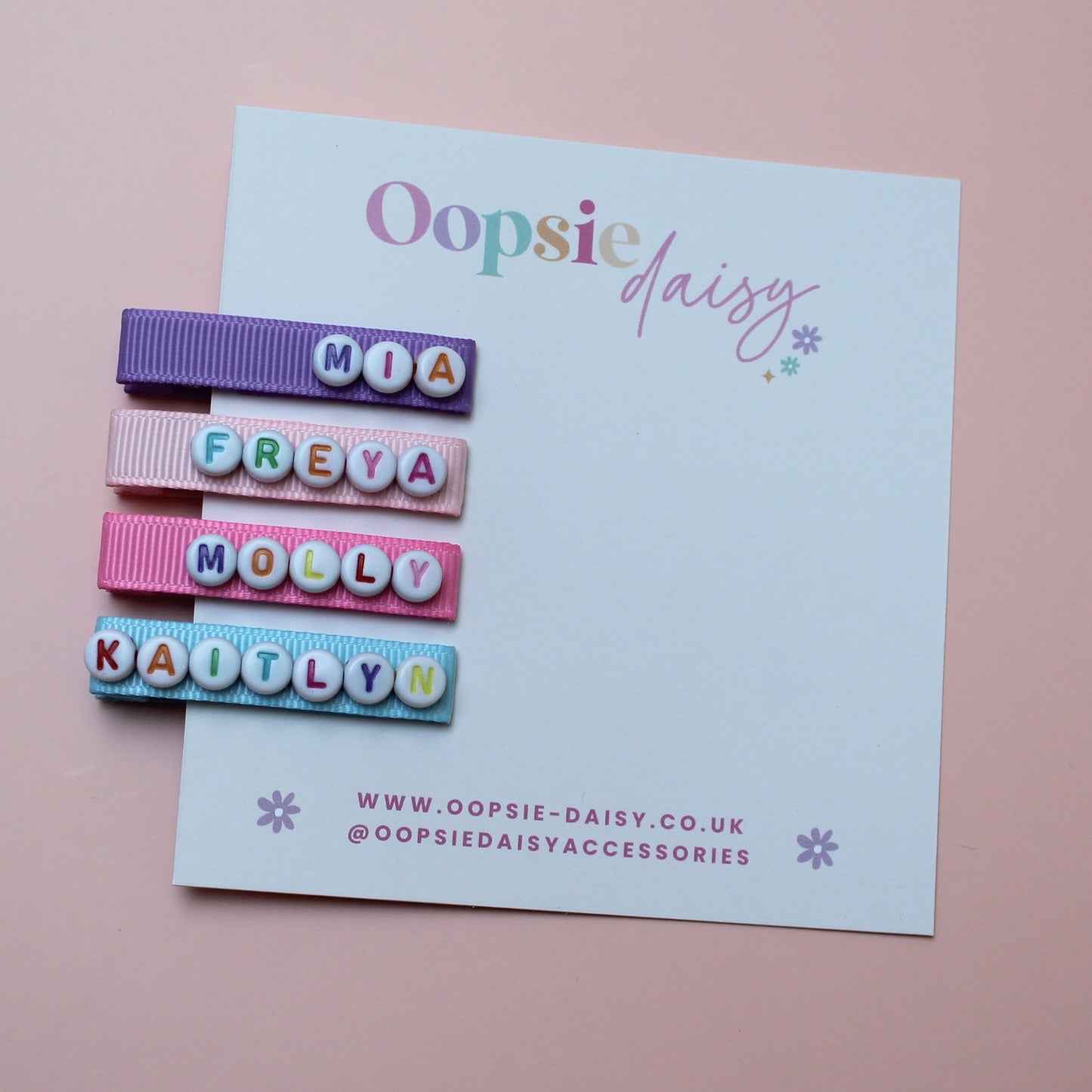 Personalised Name Hair Clip