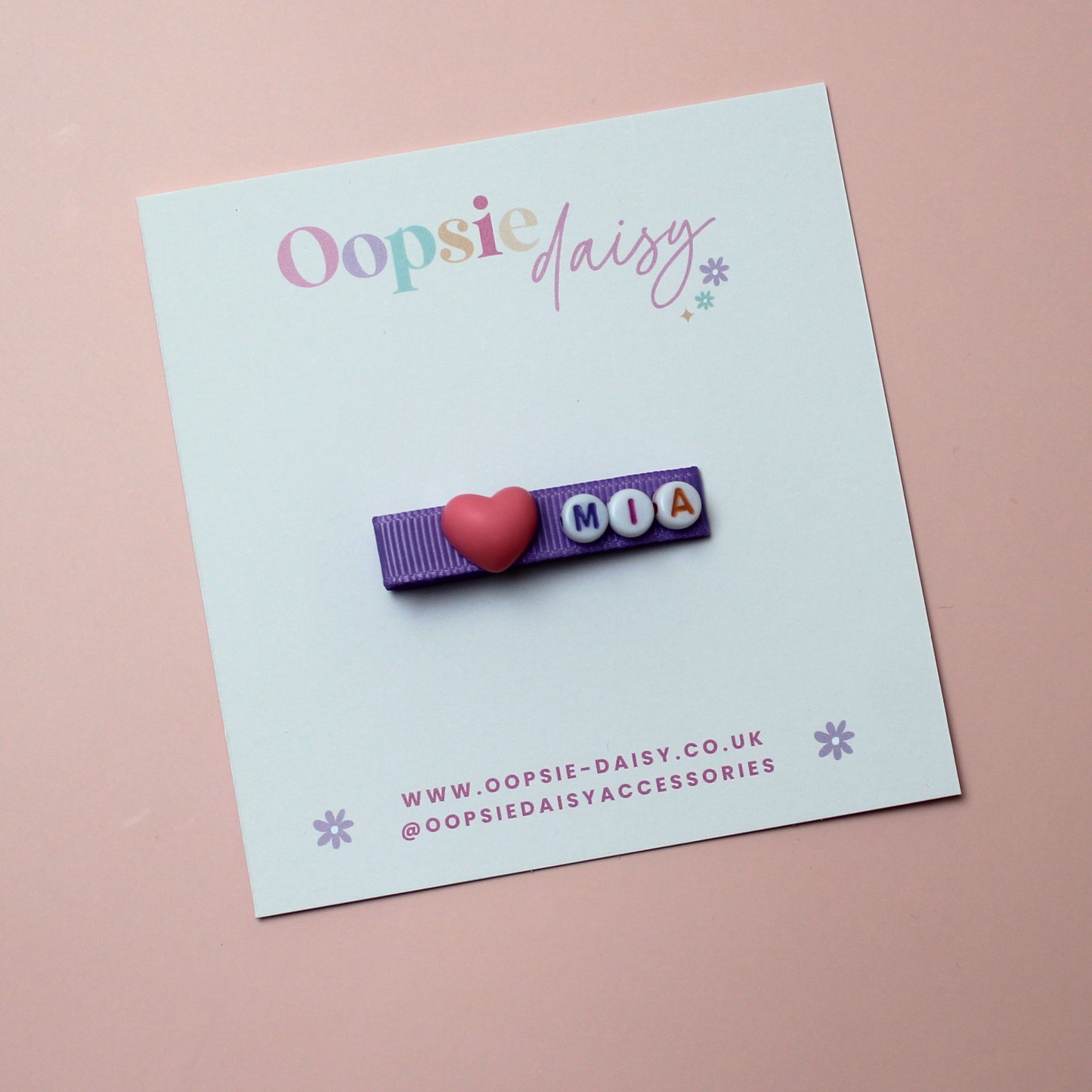 Personalised Name Hair Clip