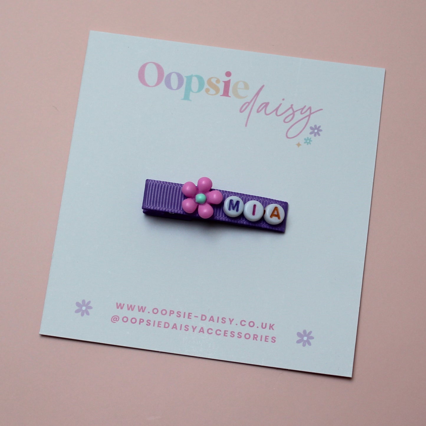 Personalised Name Hair Clip