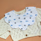 Scotland football baby bib with scotland flag, footballs and Yes sir, I can boogie slogan