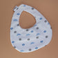 Scotland football baby bib with scotland flag, footballs and Yes sir, I can boogie slogan