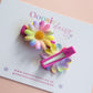 Multicolour daisy hair clips