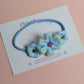 Blue Baby Headband with Flowers